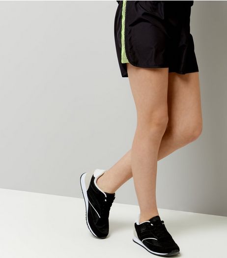 Teens Yellow Mesh Side Stripe Shorts | New Look