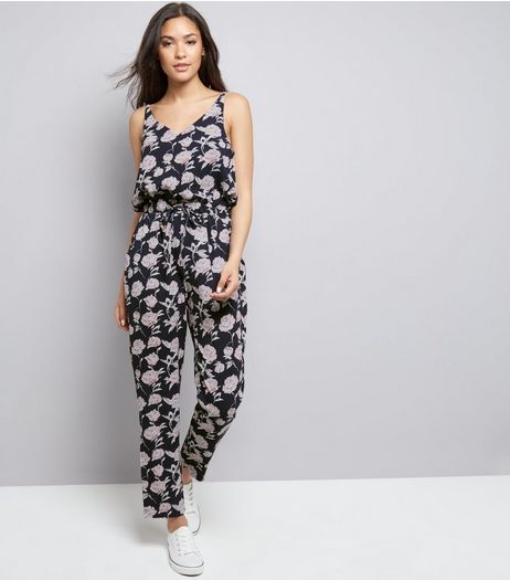 Mela Navy Floral Jumpsuit | New Look