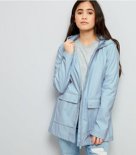 Teens Pale Blue Matte Anorak | New Look