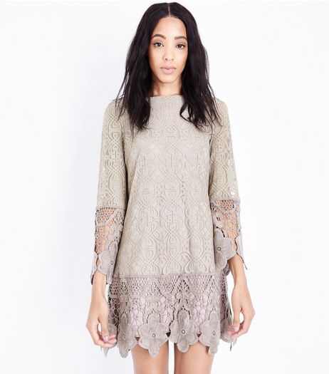 Mela Pink Floral Lace Dress | New Look