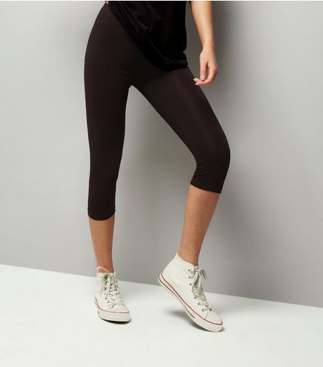 Black 3/4 Leggings | New Look