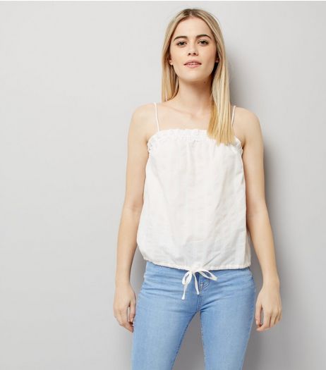 Pink Bandeau Tie Hem Cami Top | New Look