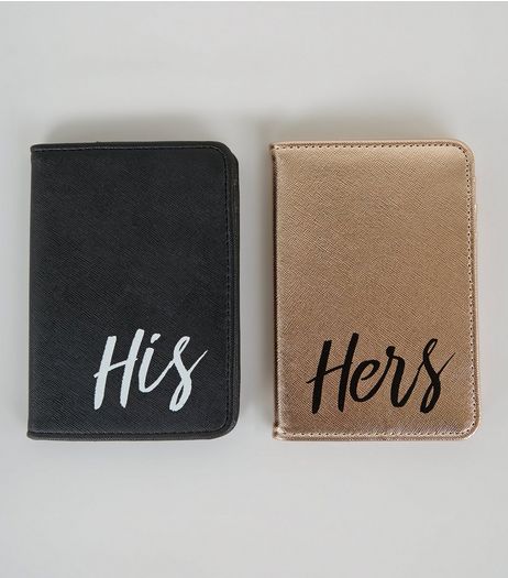Rose Gold His And Hers Passport Holders | New Look
