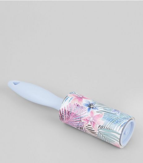Pale Blue Floral Print Lint Roller | New Look