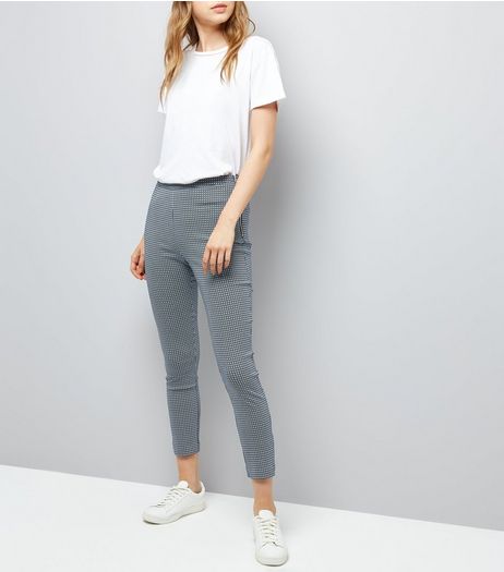 Blue Bengaline Slim Leg Trousers | New Look