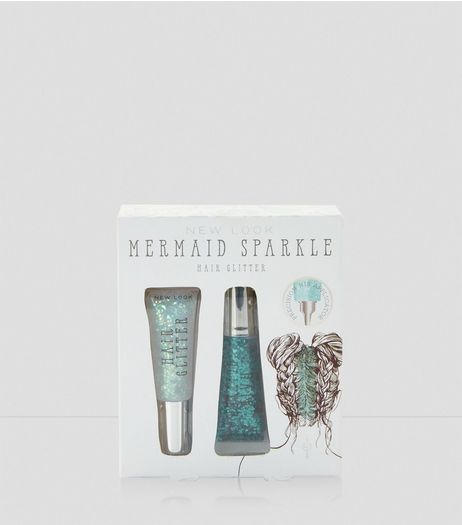 2 Pack Blue Mermaid Hair Glitter | New Look