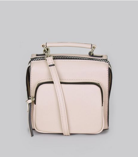 Lilac Chunky Zip Pocket Cross Body Bag | New Look