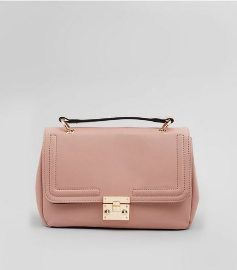 Pink Handle Top Satchel | New Look