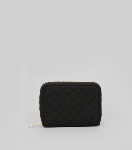 Black Quilted Cardholder | New Look
