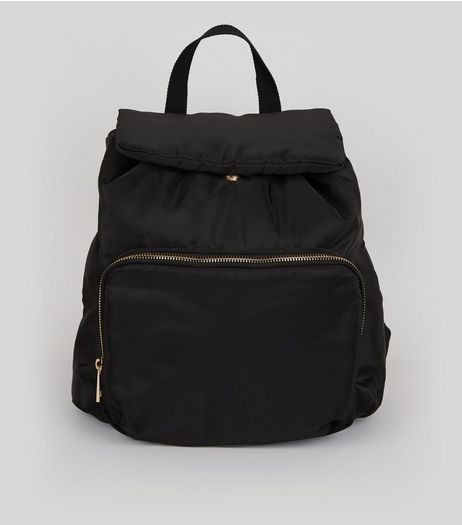 Black Drawstring Backpack | New Look
