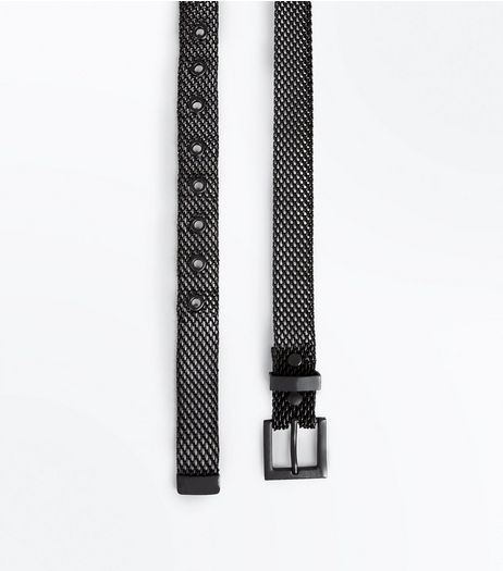 Black Metal Jeans Belt | New Look