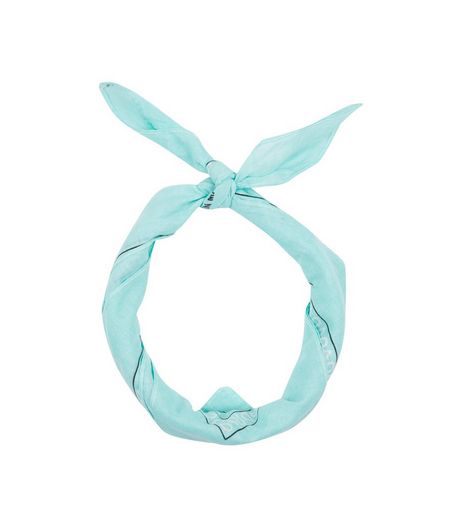 Mint Green Paisley Print Bandana | New Look