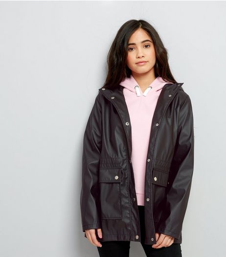 Teens Black Matte Anorak | New Look