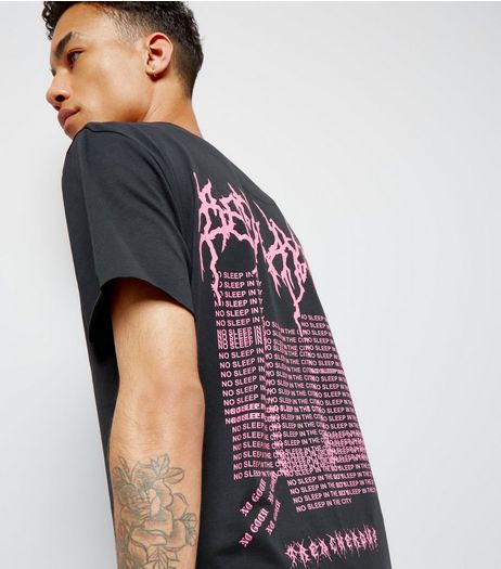 Black Betrayed Back Print T-Shirt | New Look