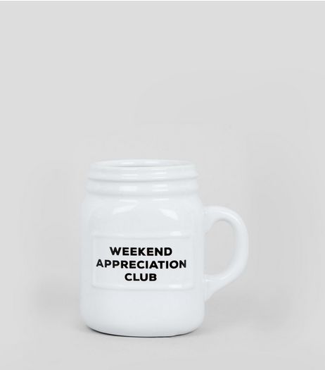 White Weekend Appreciation Club Mug | New Look