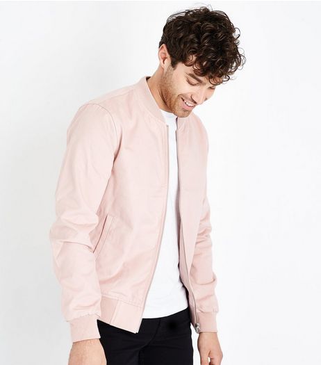 Pink Cotton Bomber Jacket | New Look