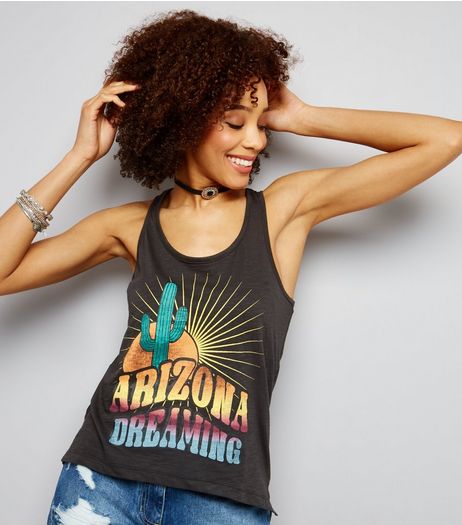 Brave Soul Black Arizona Print Vest | New Look