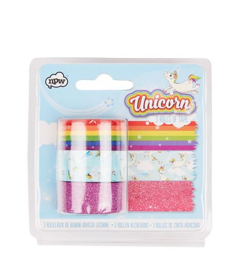 Pink Rainbow Unicorn Tape Pack | New Look