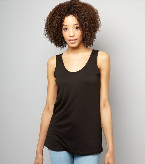 Black Lattice Back Vest | New Look