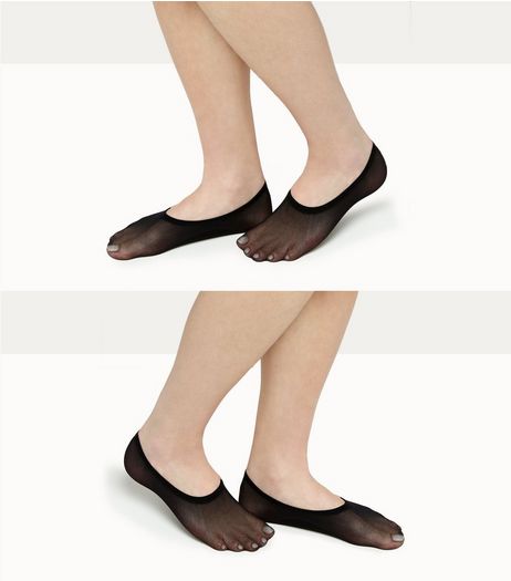 2 Pack Black Footsie Socks | New Look