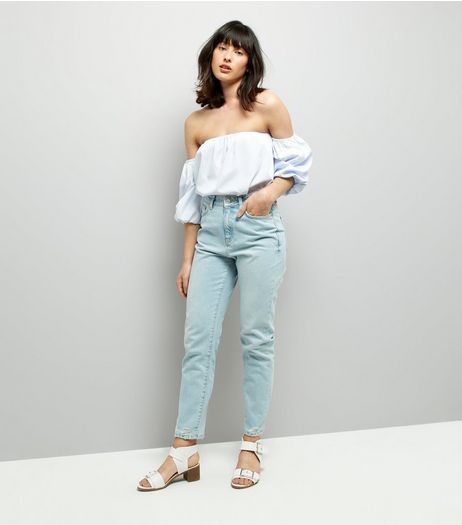 Pale Blue Tori Mom Jeans | New Look