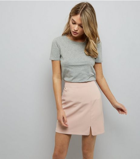 Mid Pink Split Side Mini Skirt | New Look