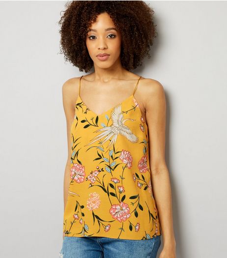 Tall Yellow Floral Print Cami | New Look