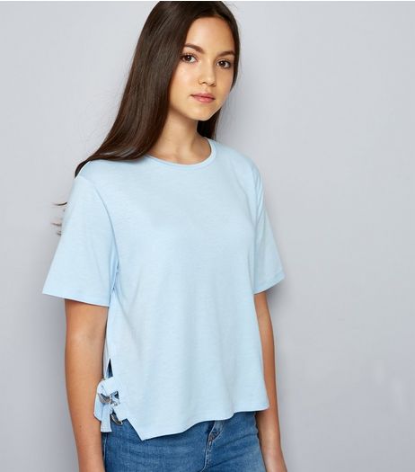 Teens Blue D Ring Side T-Shirt | New Look