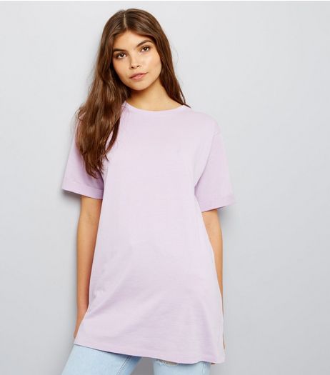 Tall Lilac Oversized T-Shirt | New Look