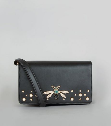Black Dragonfly Shoulder Bag | New Look