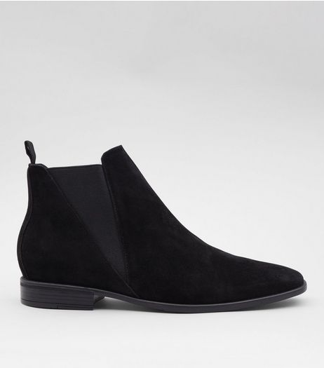 Black Suedette Chelsea Boots | New Look