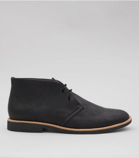 Black Suedette Desert Boots | New Look