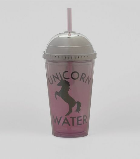 Pink Unicorn Water Cup | New Look
