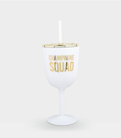 White Champagne Squad Cup | New Look