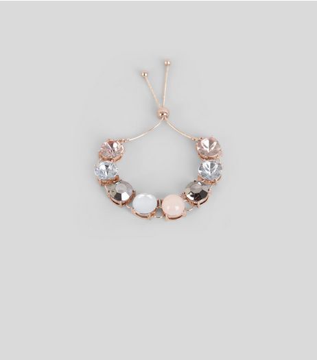 Gold Multi Stone Bracelet | New Look