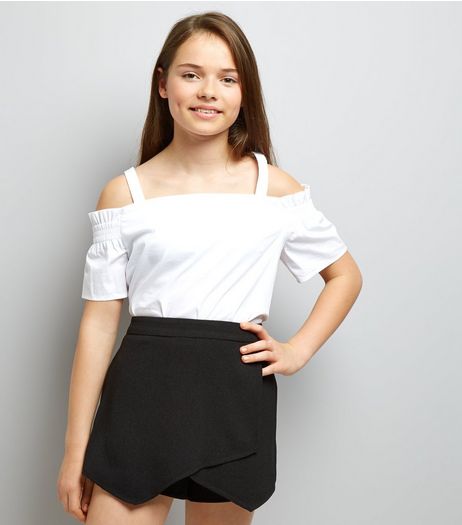 Teens Black Crepe Skort | New Look
