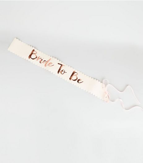 Gold Bride To Be Sash | New Look