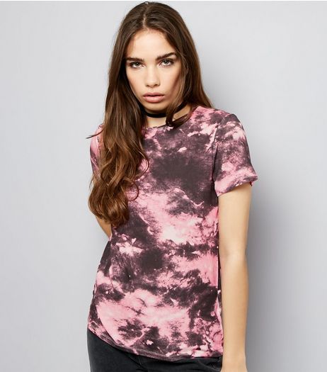 Pink Tie Dye T-Shirt | New Look