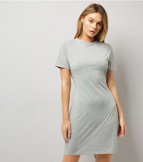 Grey Corset T-Shirt Dress | New Look