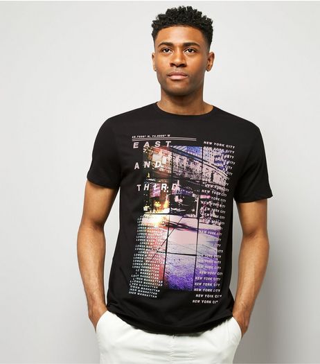 Black East And Third NYC T-Shirt | New Look
