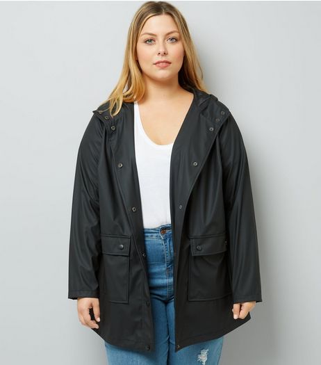 Curves Black Matte Anorak | New Look