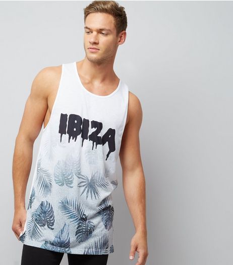 White Ibiza Print Vest | New Look