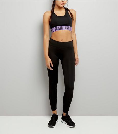 Black Sports Leggings | New Look