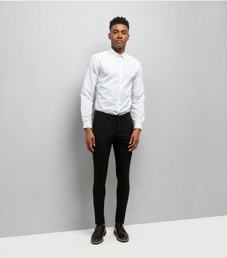 Black Super Skinny Tailored Trousers | New Look