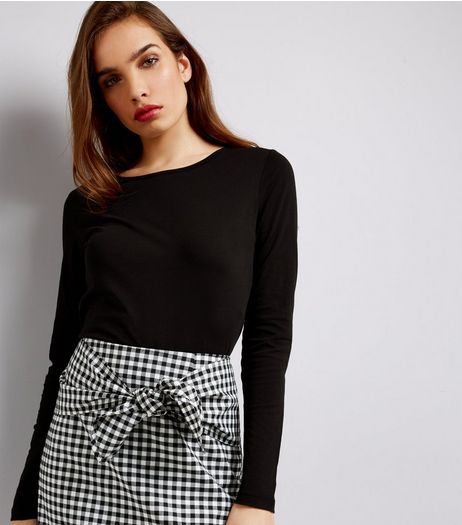 Black Crew Neck Long Sleeve Top | New Look