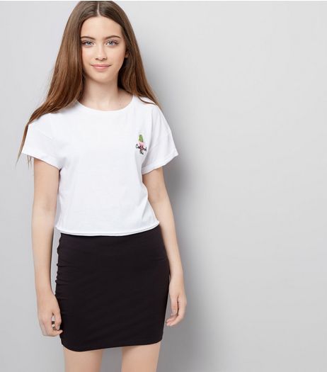 Teens Black Tube Skirt | New Look