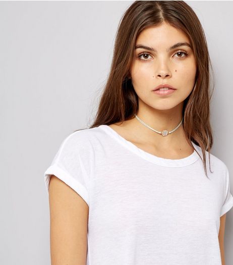 3 Pack Pastel Crystal Chokers | New Look