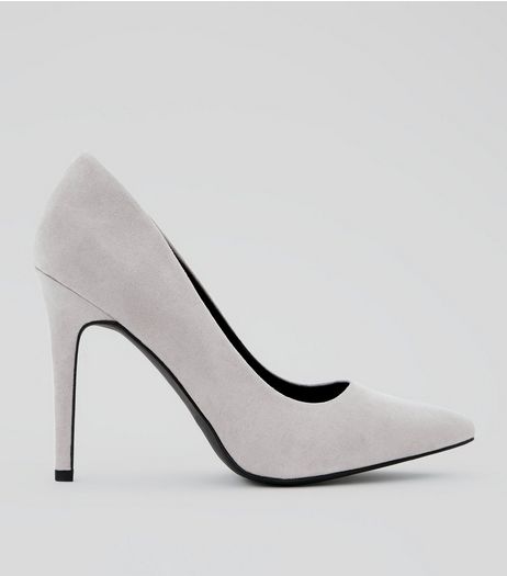 Wide Fit Lilac Suedette Pointed Court Heels | New Look