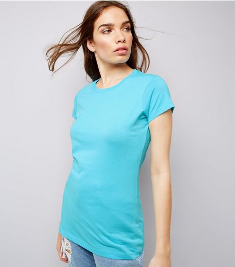 Blue Cotton T-Shirt | New Look