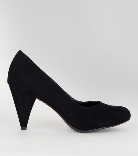 Wide Fit Suedette Kitten Heels | New Look